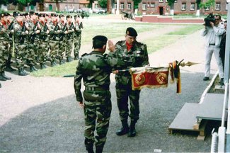 Auflösung des 2. französischen Artillerie-Regiments Landau, Landau, 30. April 1999 (Stadtarchiv Landau)