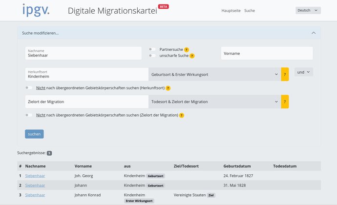 Digital Migration Database