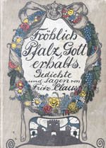 Cover des Gedichtbands 'Fröhlich Pfalz, Gott erhalt's' von Fritz Claus